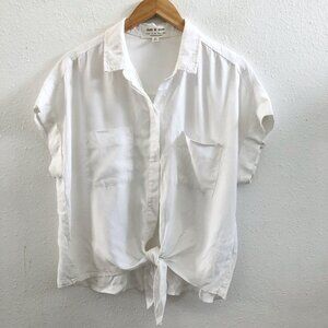 CLOTH & STONE 100% Tencel Short‎ Sleeves Button Down Shirt Size Large